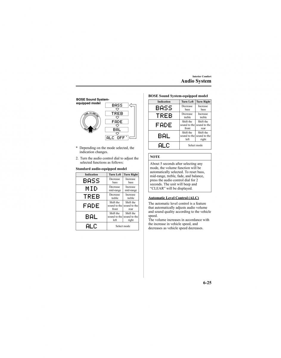 manual  Mazda 6 I 1 Atenza owners manual / page 197