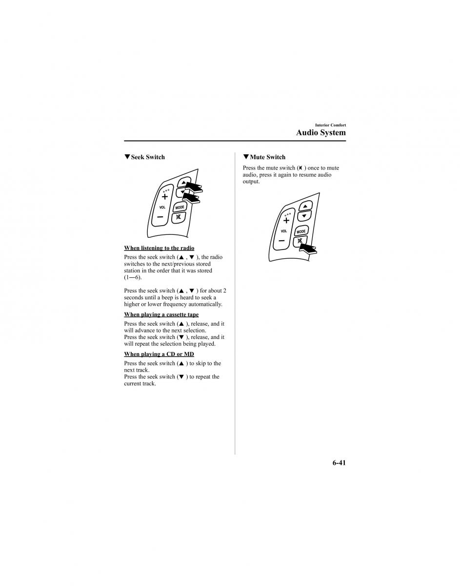 manual  Mazda 6 I 1 Atenza owners manual / page 213