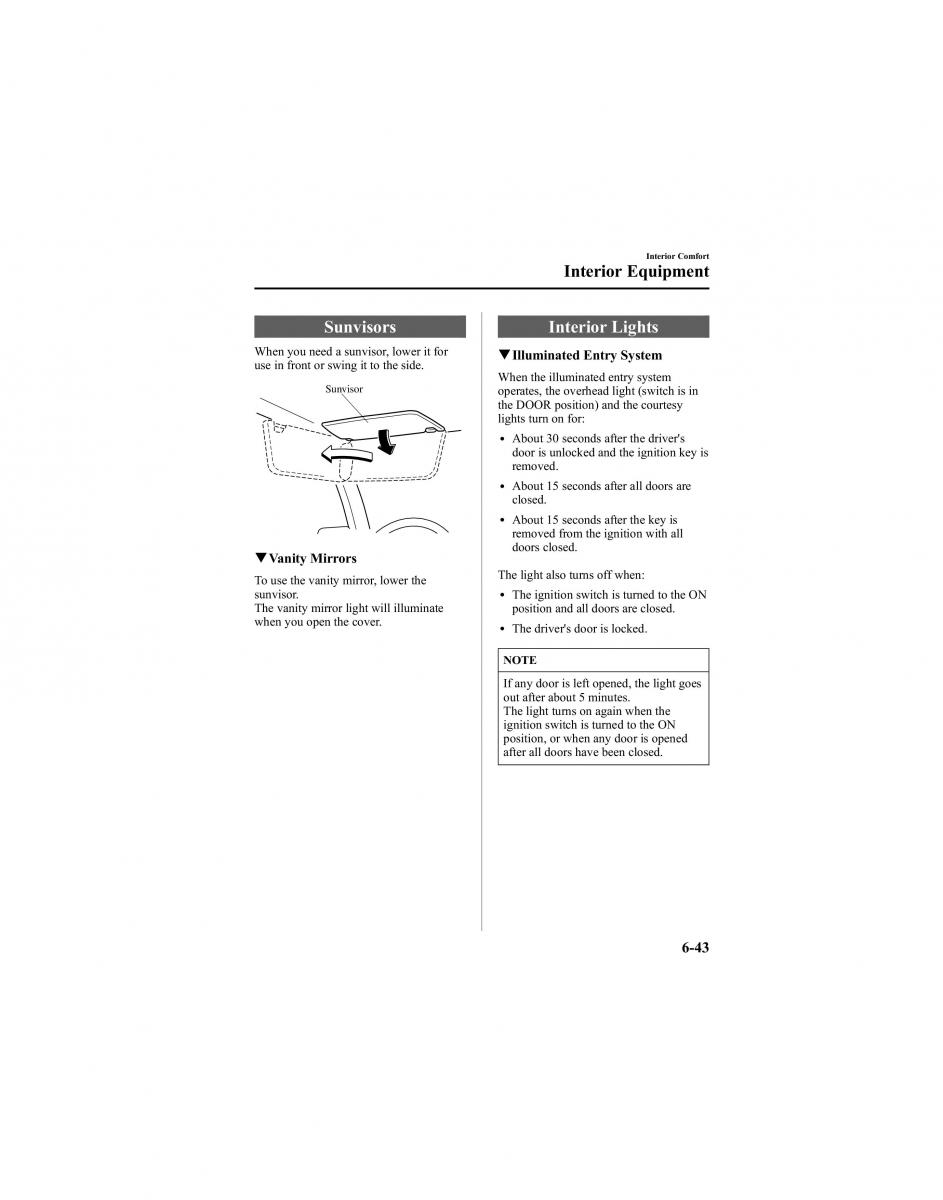 manual  Mazda 6 I 1 Atenza owners manual / page 215