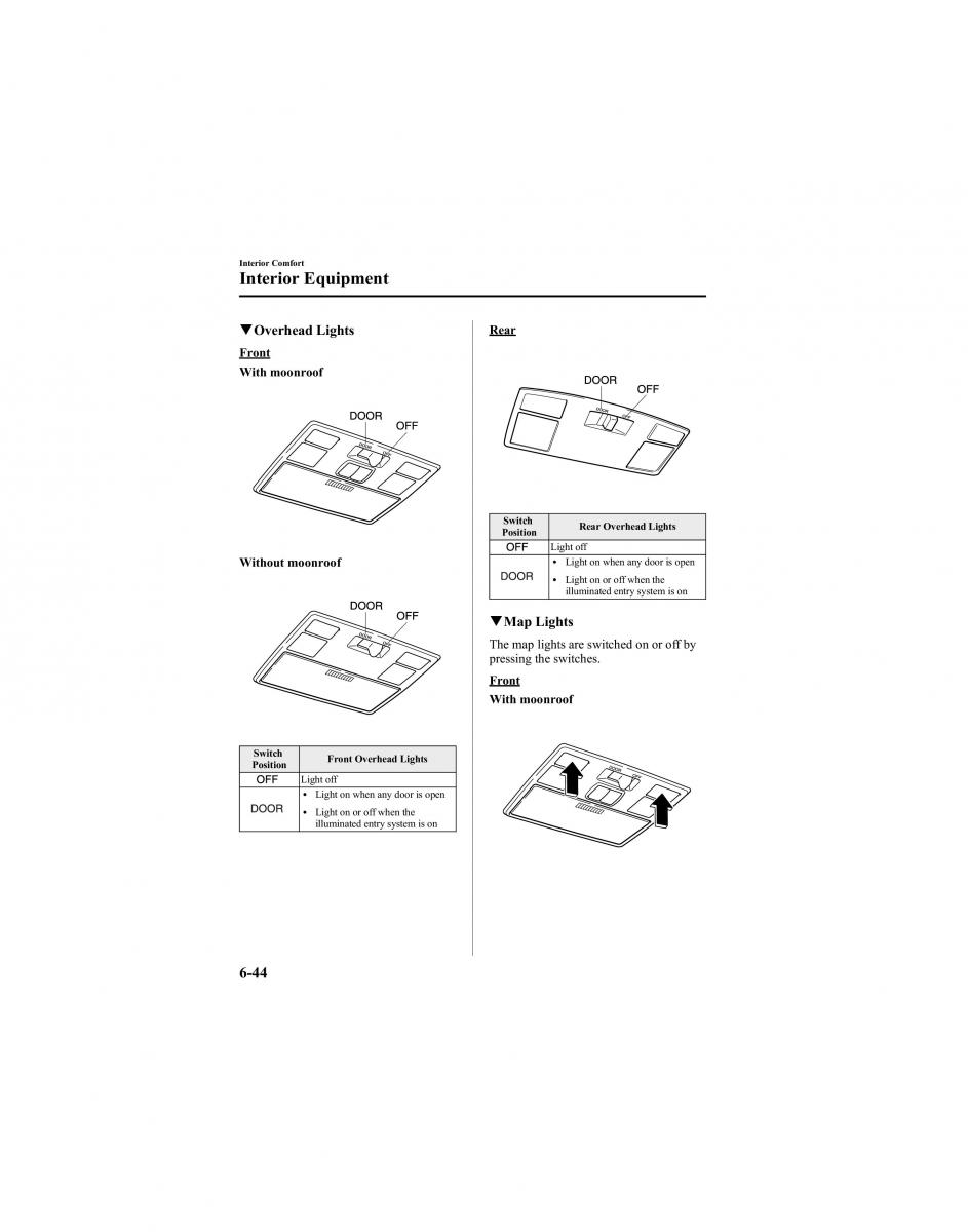 manual  Mazda 6 I 1 Atenza owners manual / page 216