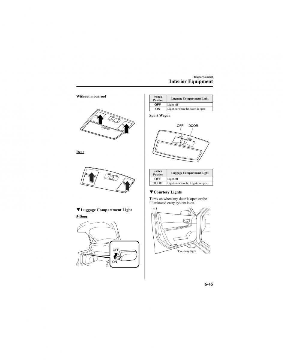 manual  Mazda 6 I 1 Atenza owners manual / page 217