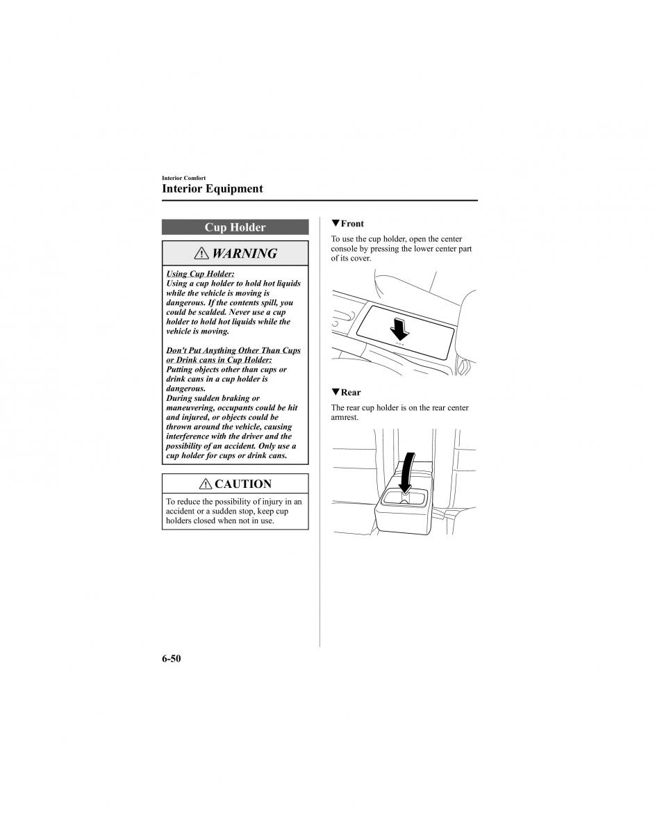 manual  Mazda 6 I 1 Atenza owners manual / page 222