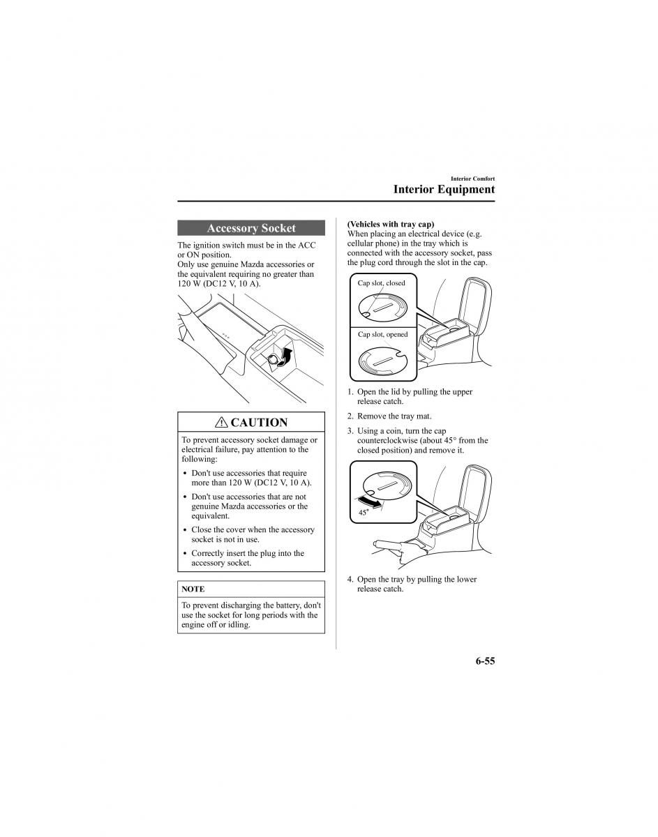 manual  Mazda 6 I 1 Atenza owners manual / page 227