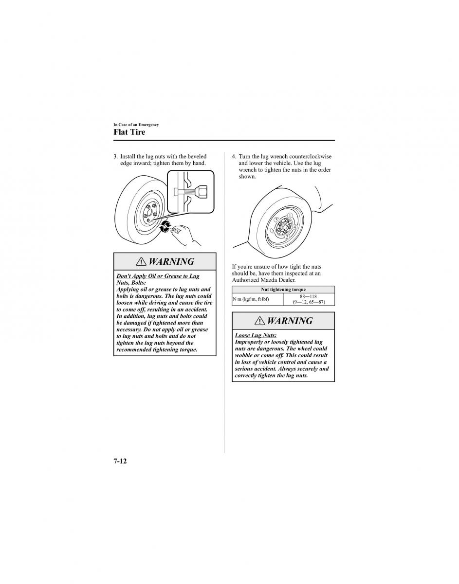 manual  Mazda 6 I 1 Atenza owners manual / page 240