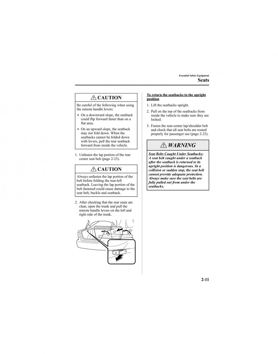 Mazda 6 I 1 Atenza owners manual / page 25