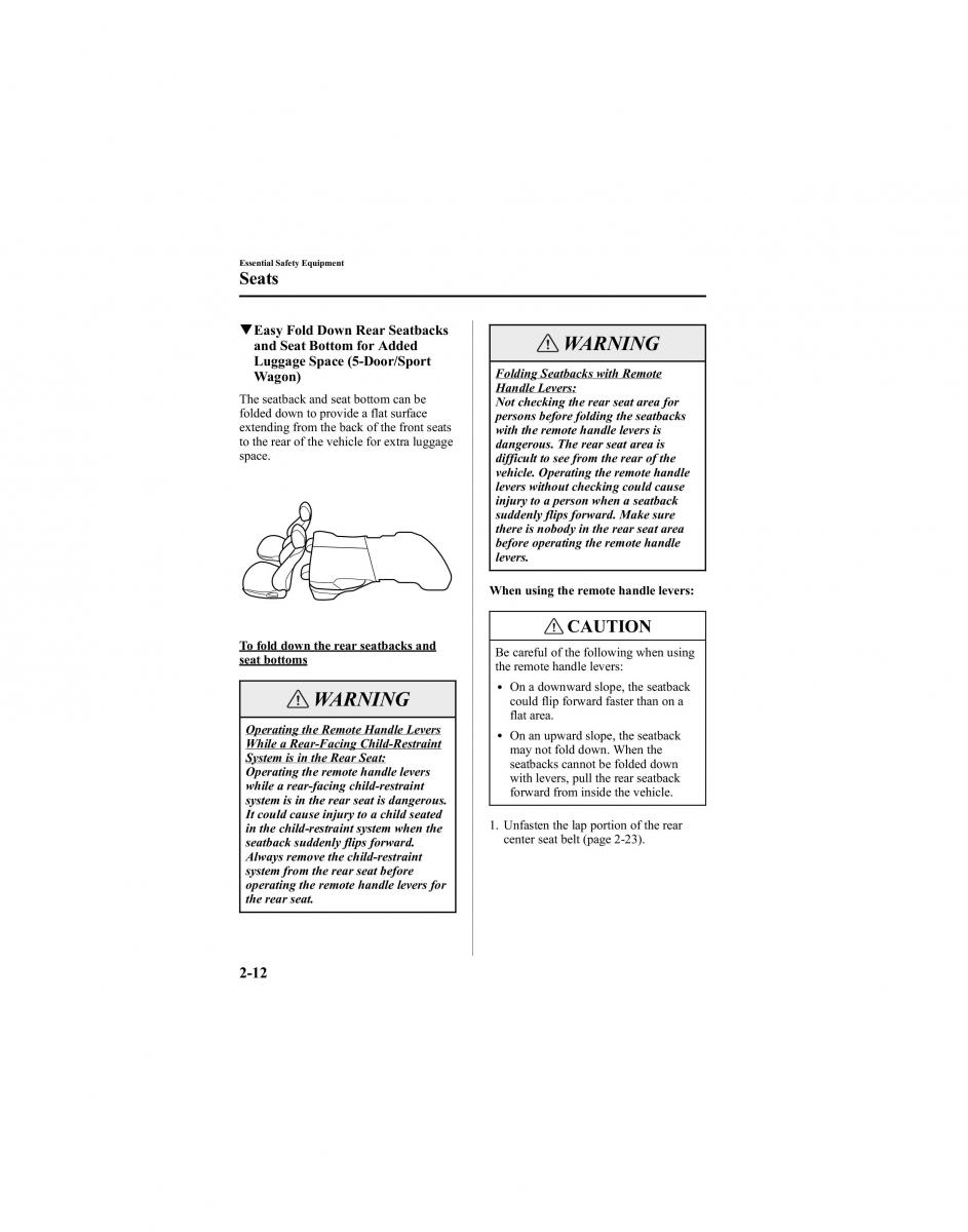 Mazda 6 I 1 Atenza owners manual / page 26