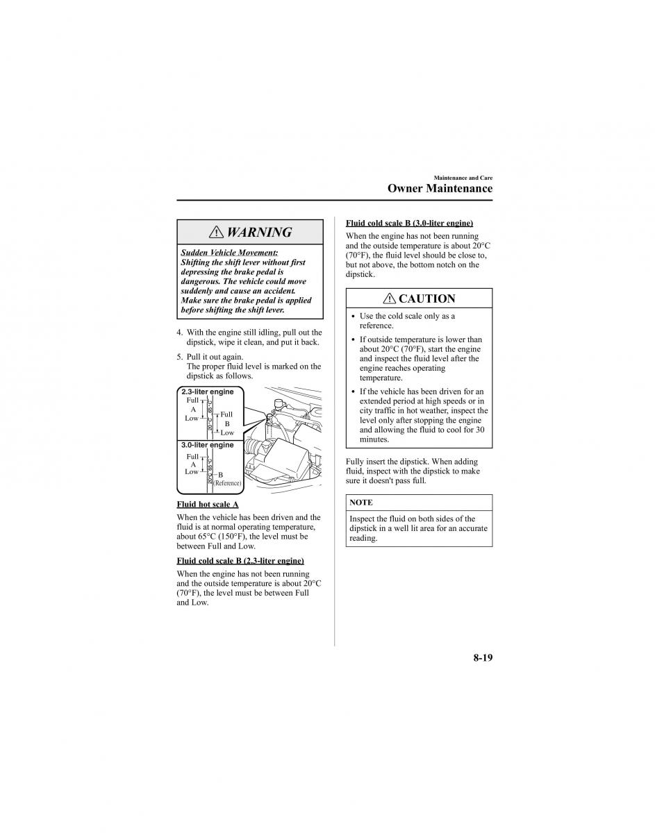 manual  Mazda 6 I 1 Atenza owners manual / page 269