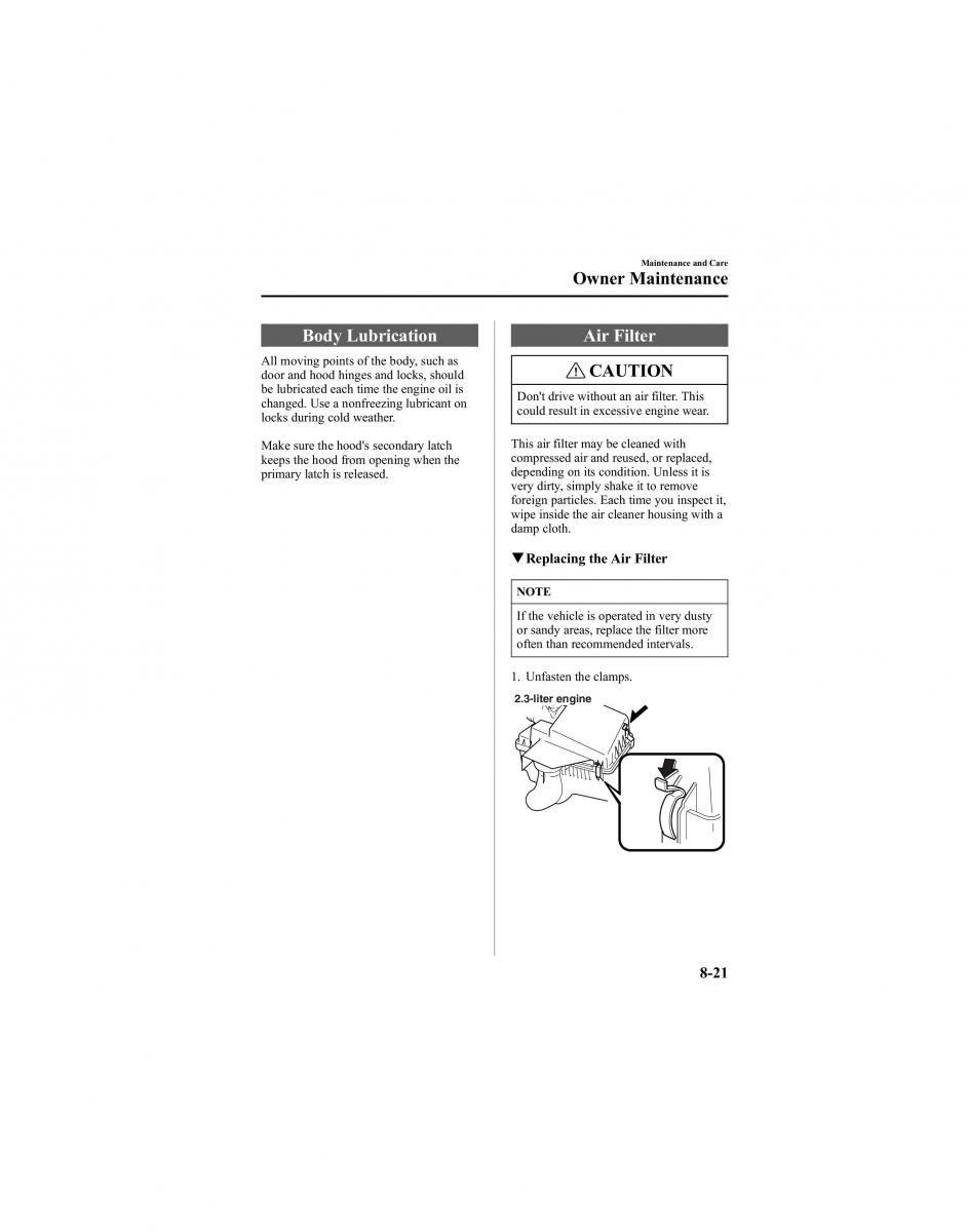 manual  Mazda 6 I 1 Atenza owners manual / page 271