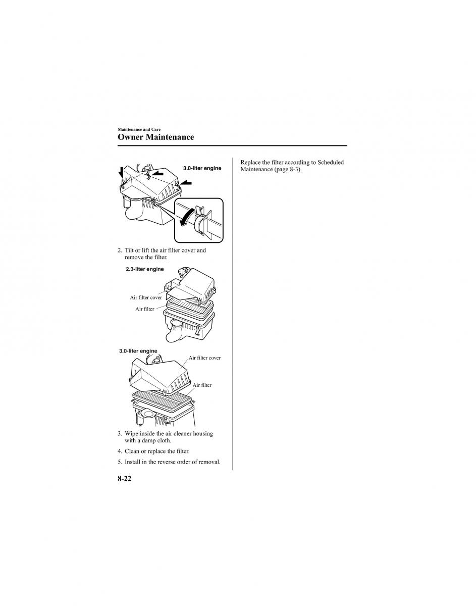 manual  Mazda 6 I 1 Atenza owners manual / page 272