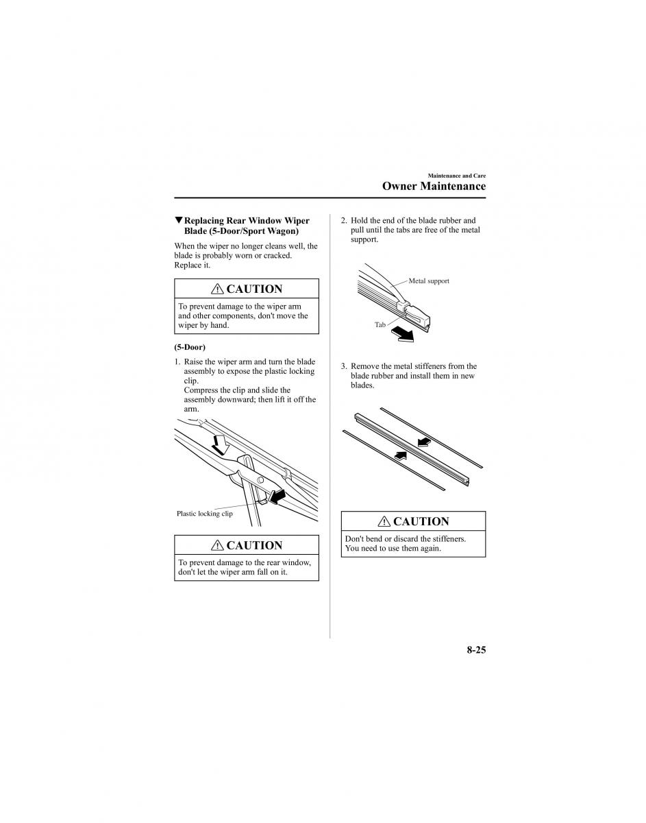 manual  Mazda 6 I 1 Atenza owners manual / page 275