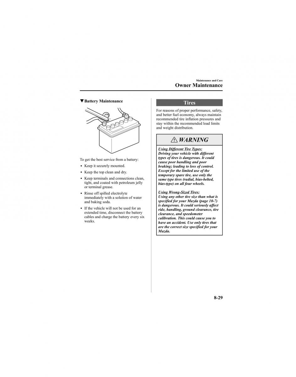 manual  Mazda 6 I 1 Atenza owners manual / page 279