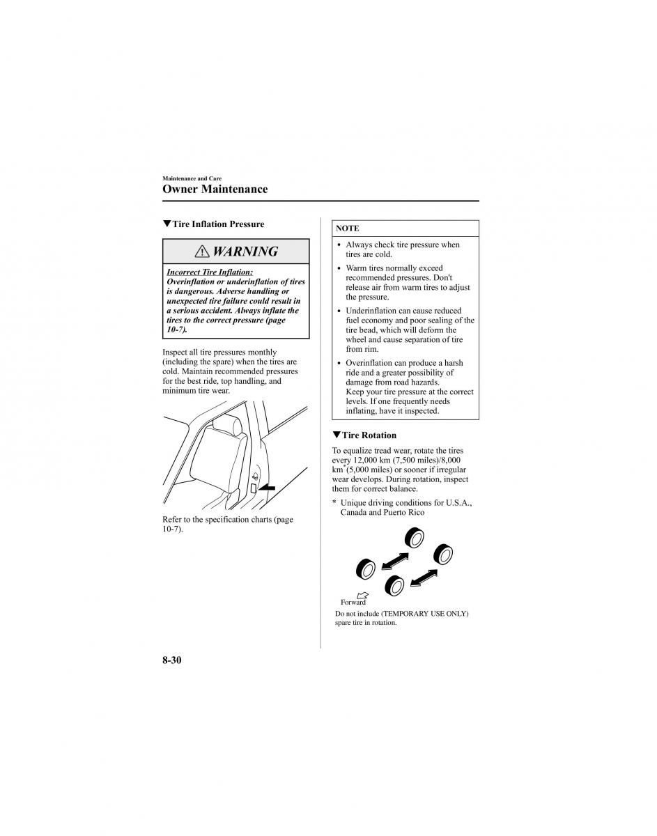 manual  Mazda 6 I 1 Atenza owners manual / page 280