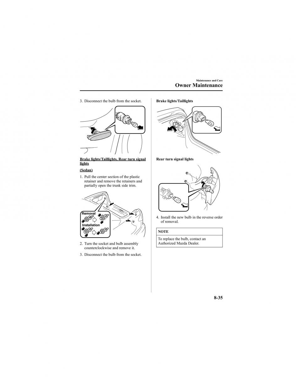 manual  Mazda 6 I 1 Atenza owners manual / page 285