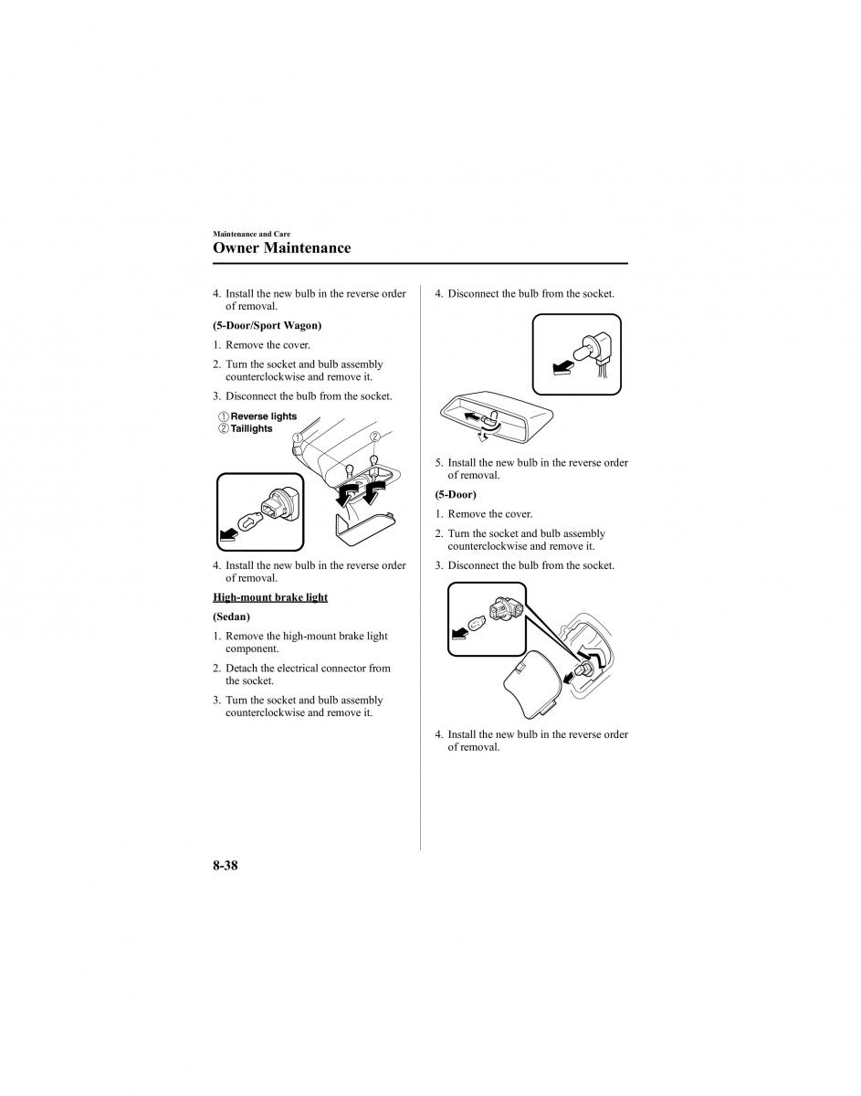 manual  Mazda 6 I 1 Atenza owners manual / page 288