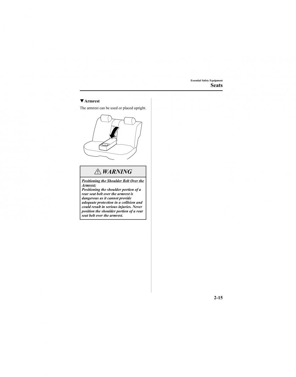 manual  Mazda 6 I 1 Atenza owners manual / page 29