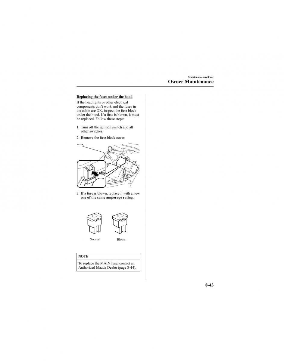 manual  Mazda 6 I 1 Atenza owners manual / page 293