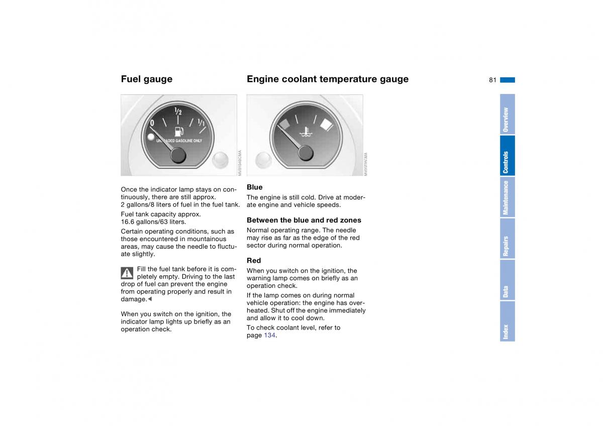 BMW E46 owners manual / page 81