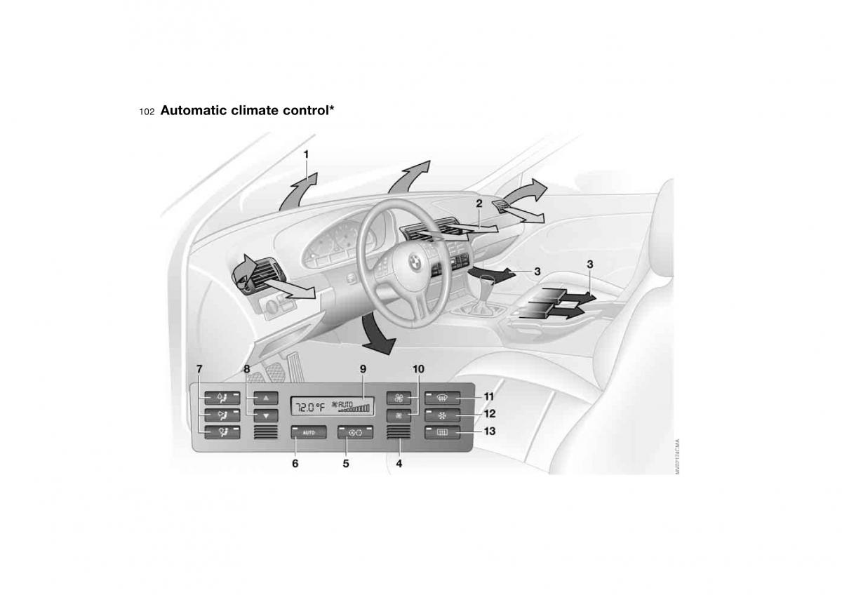 BMW E46 owners manual / page 102