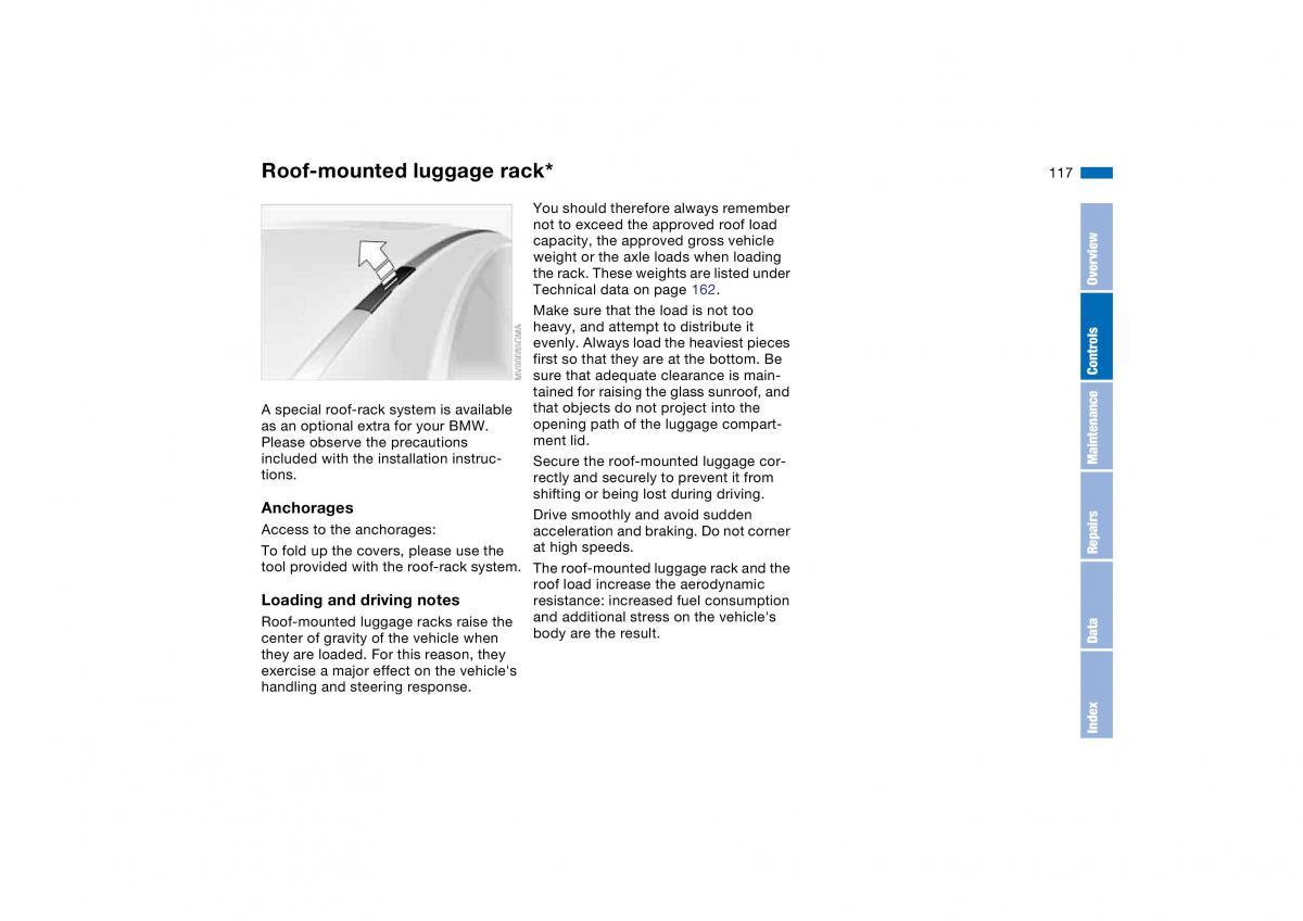 BMW E46 owners manual / page 117