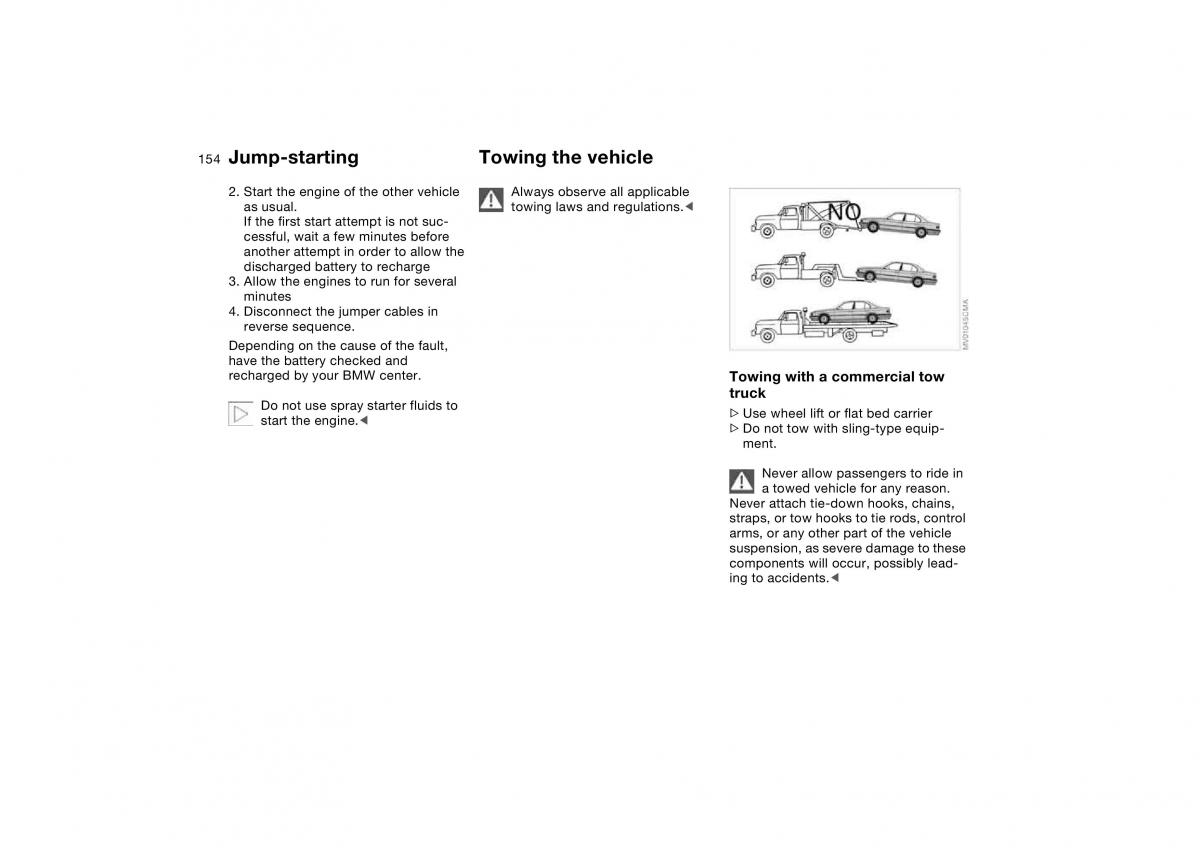 BMW E46 owners manual / page 154