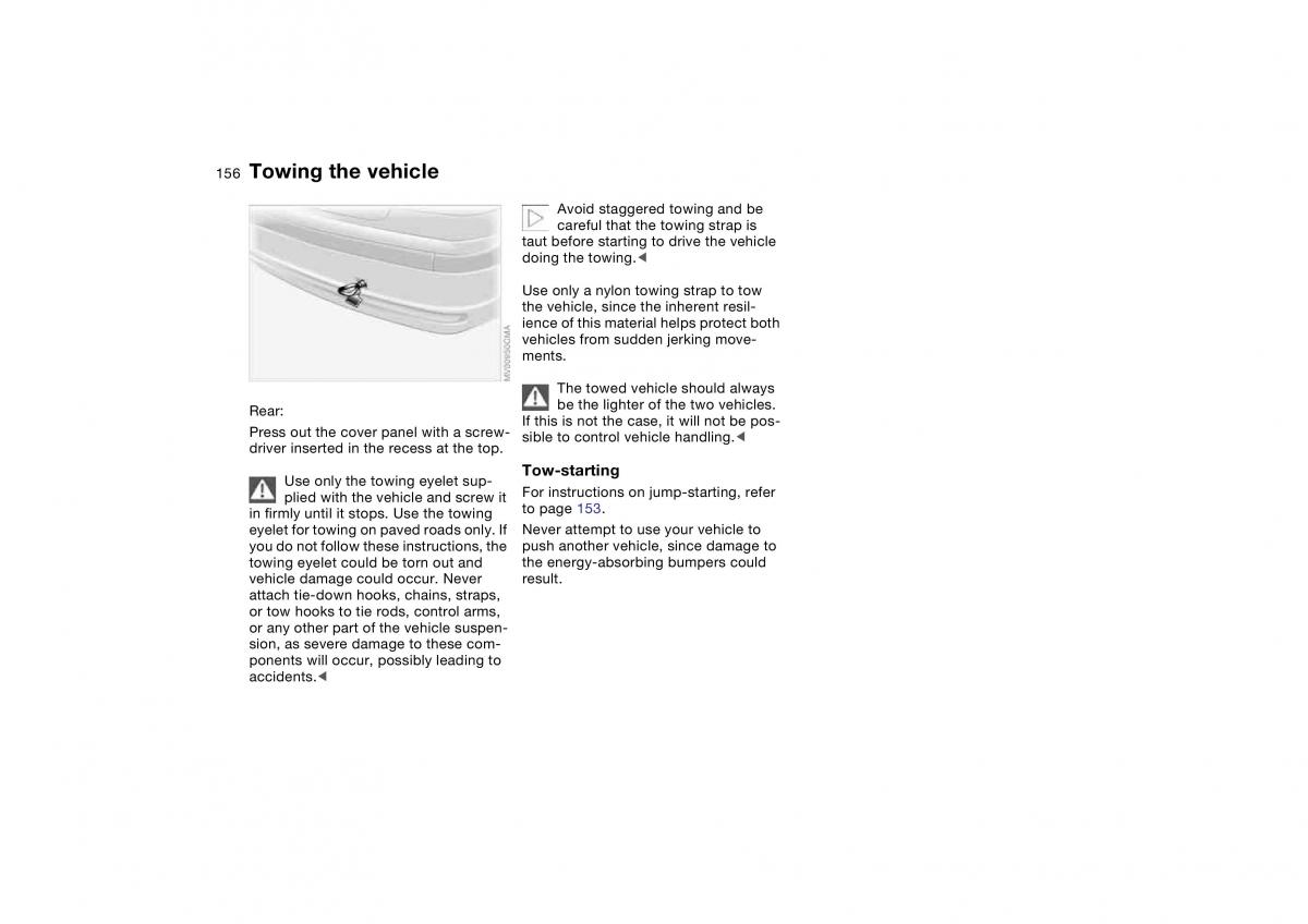 BMW E46 owners manual / page 156