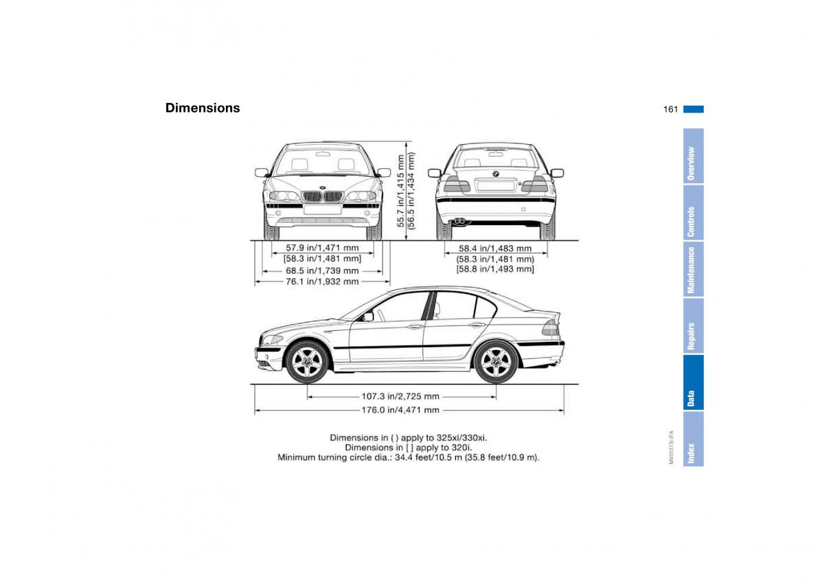 BMW E46 owners manual / page 161