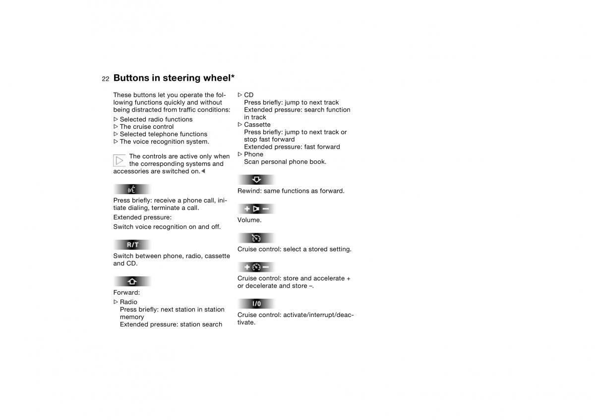 BMW E46 owners manual / page 22