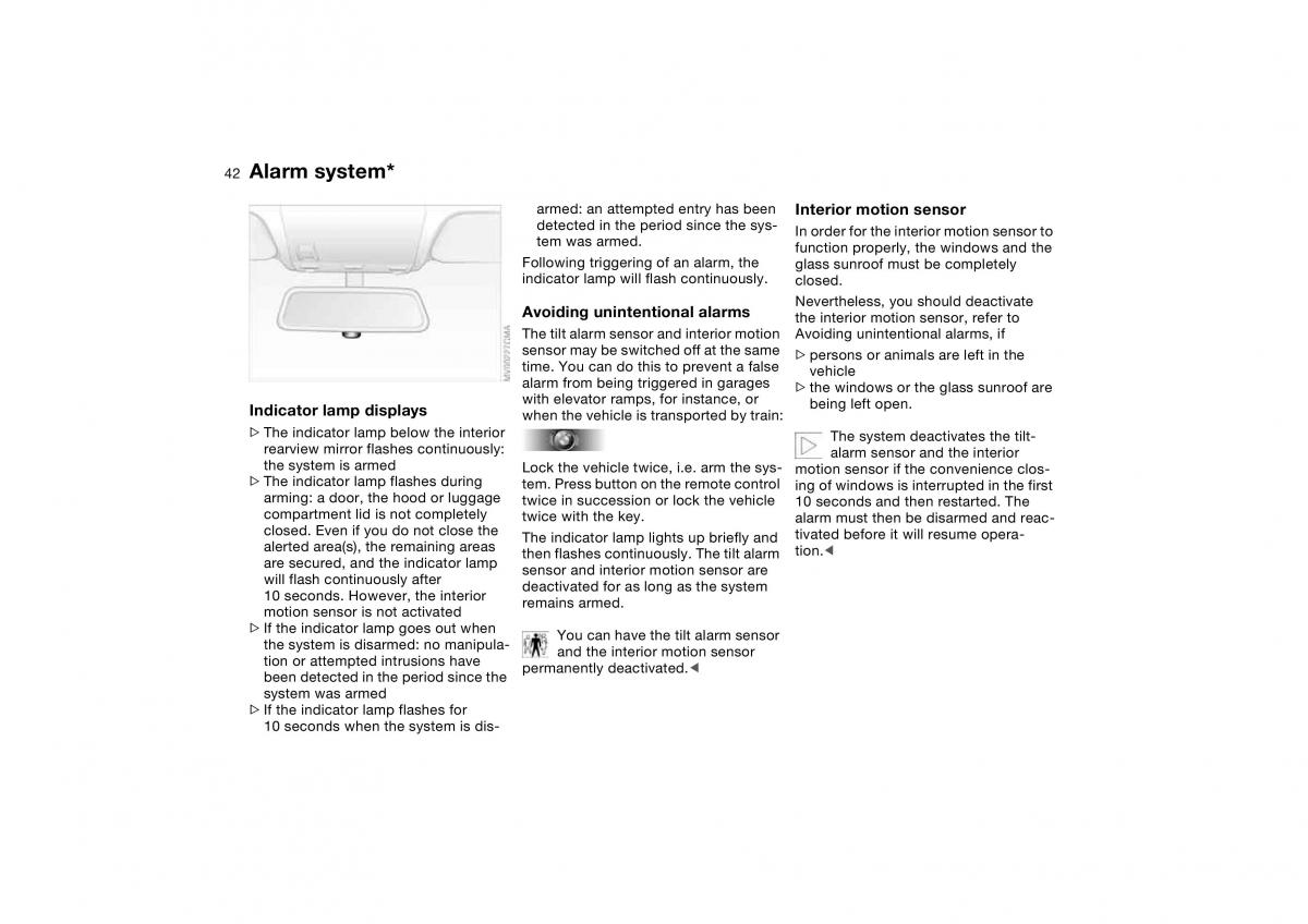 BMW E46 owners manual / page 42