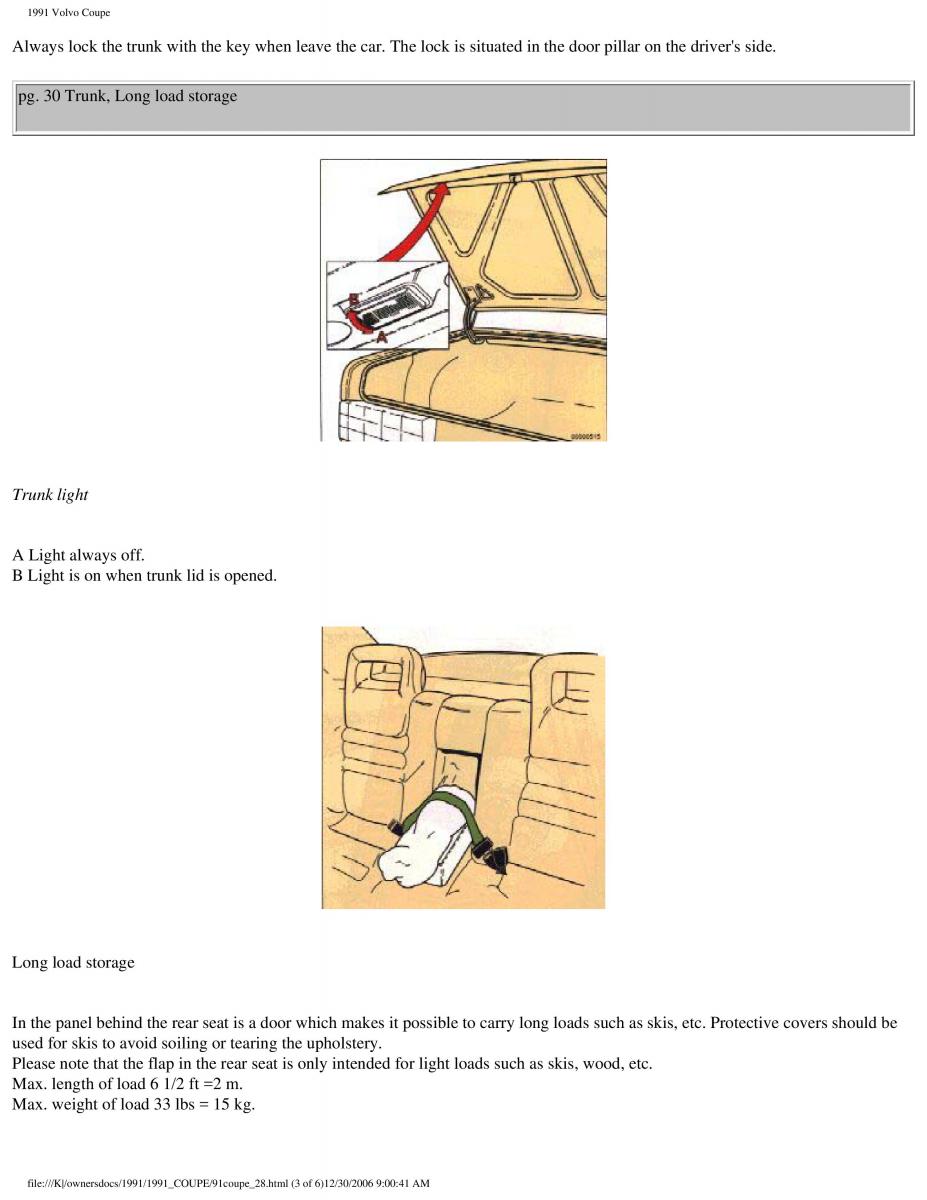 manual  Volvo Coupe owners manual / page 60