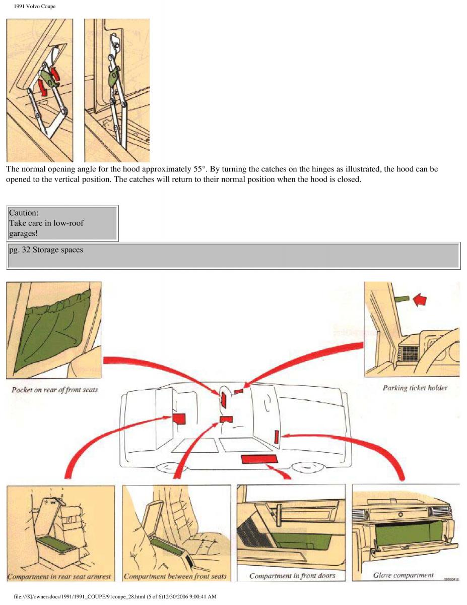 manual  Volvo Coupe owners manual / page 62