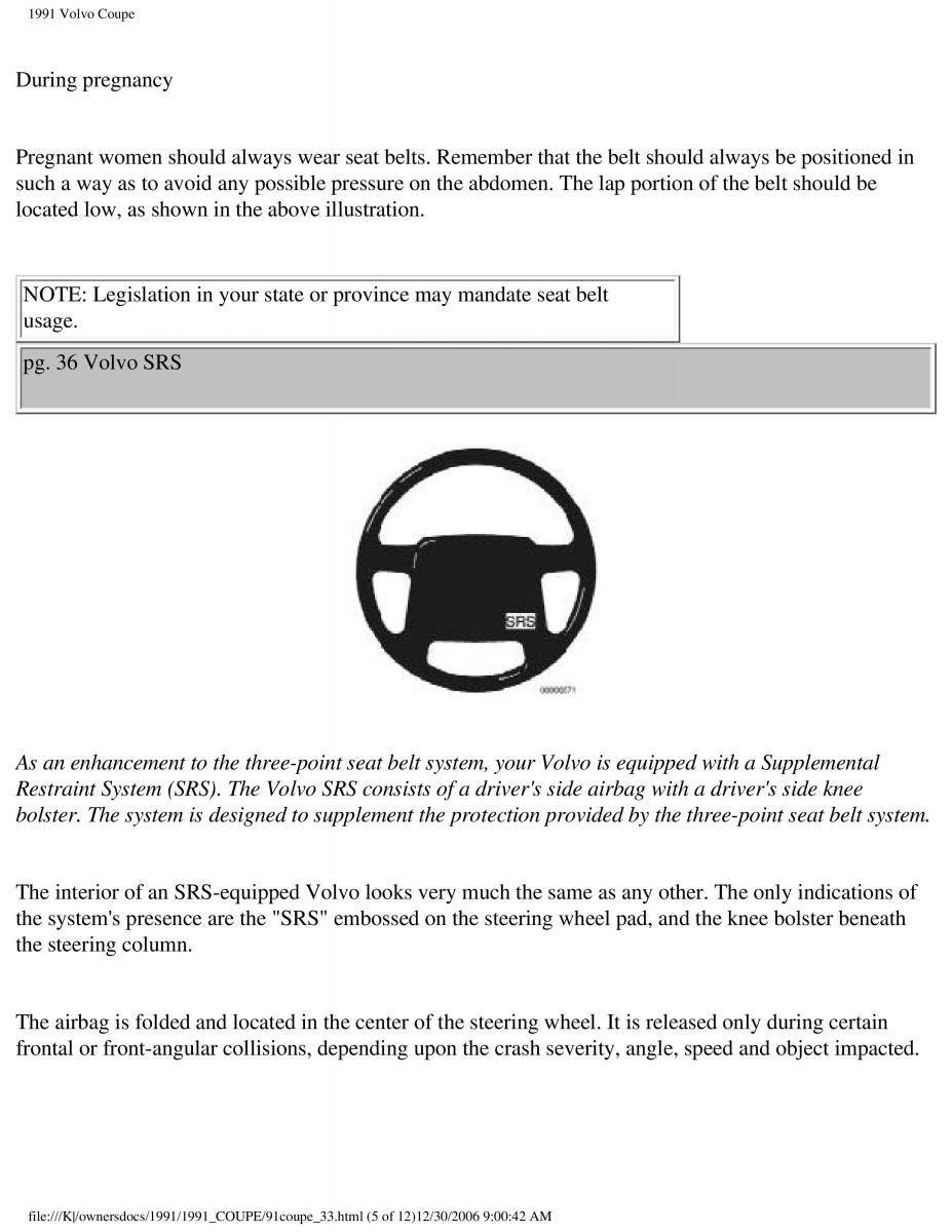 manual  Volvo Coupe owners manual / page 68