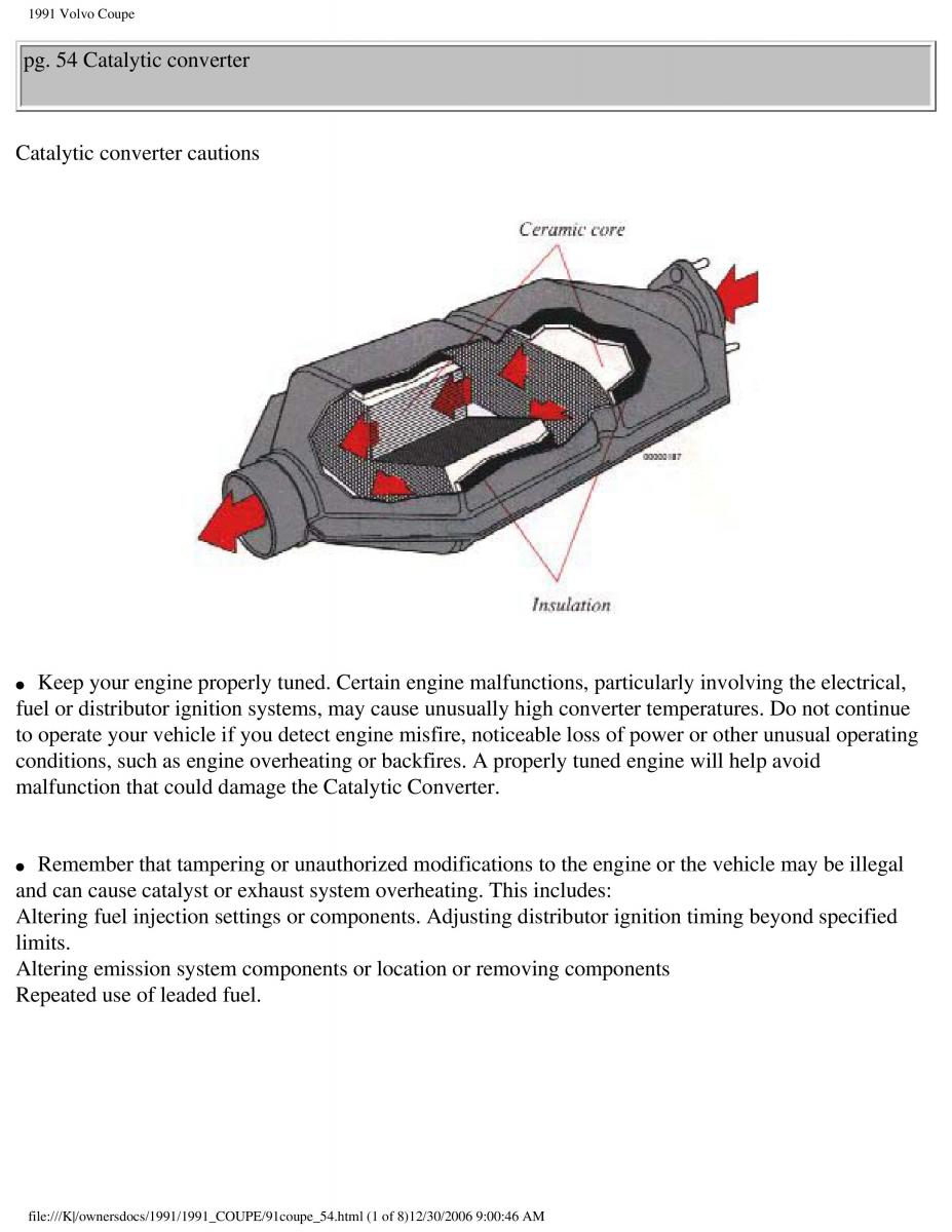 manual  Volvo Coupe owners manual / page 96