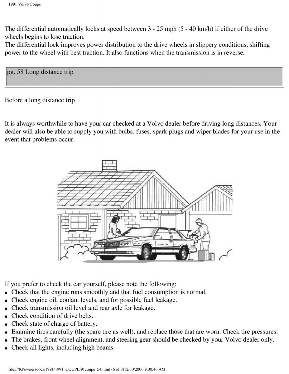 manual  Volvo Coupe owners manual / page 101