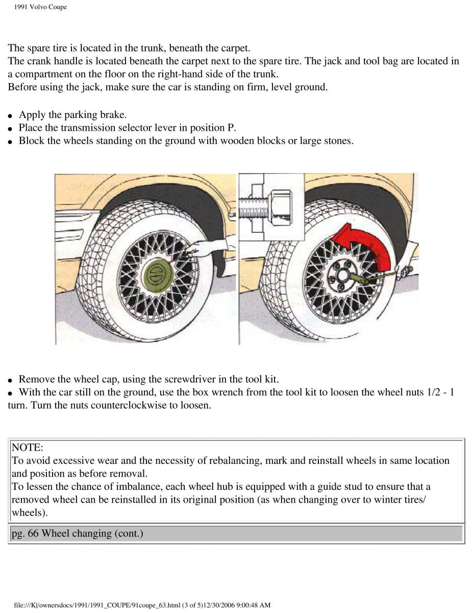 manual  Volvo Coupe owners manual / page 118