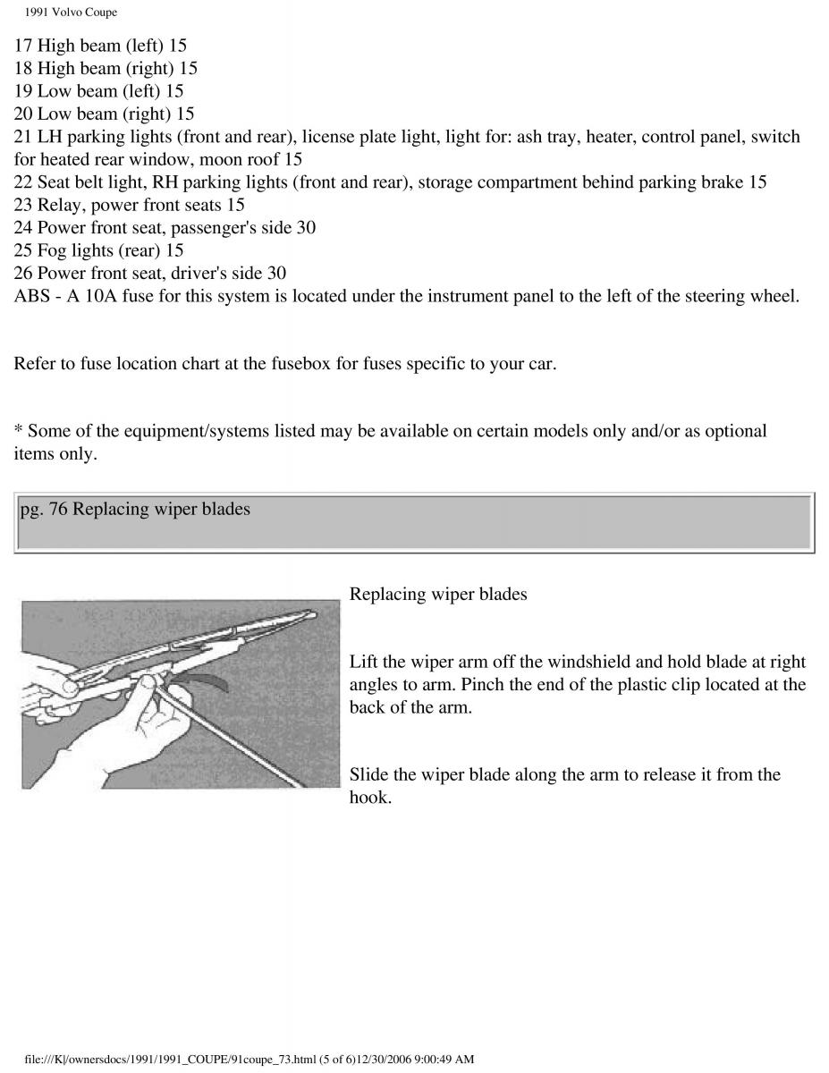 manual  Volvo Coupe owners manual / page 135