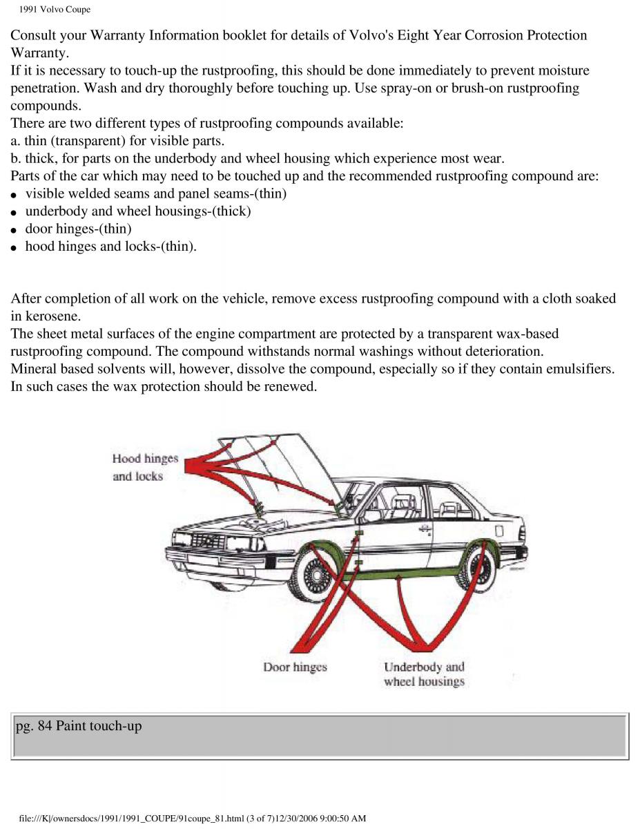 manual  Volvo Coupe owners manual / page 143