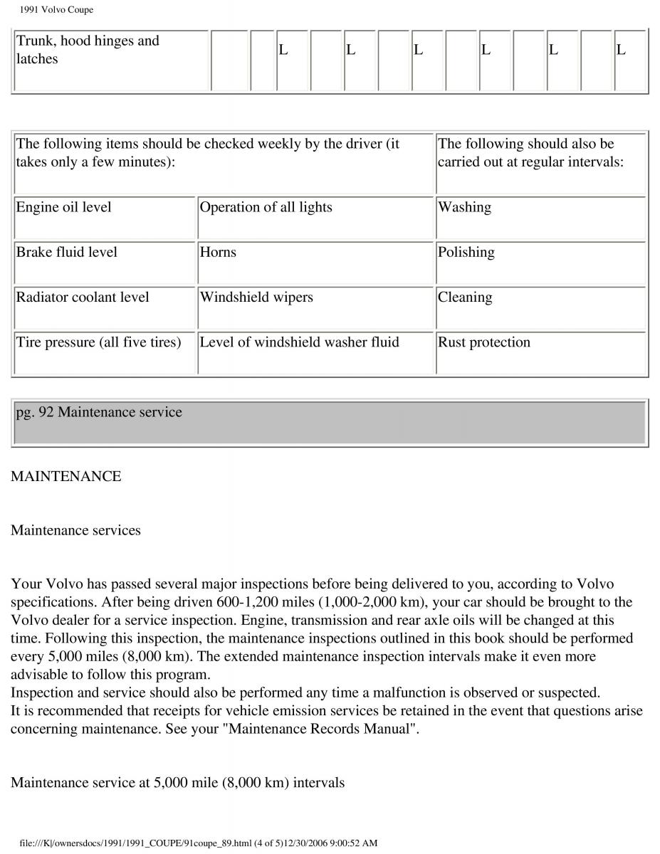 manual  Volvo Coupe owners manual / page 155