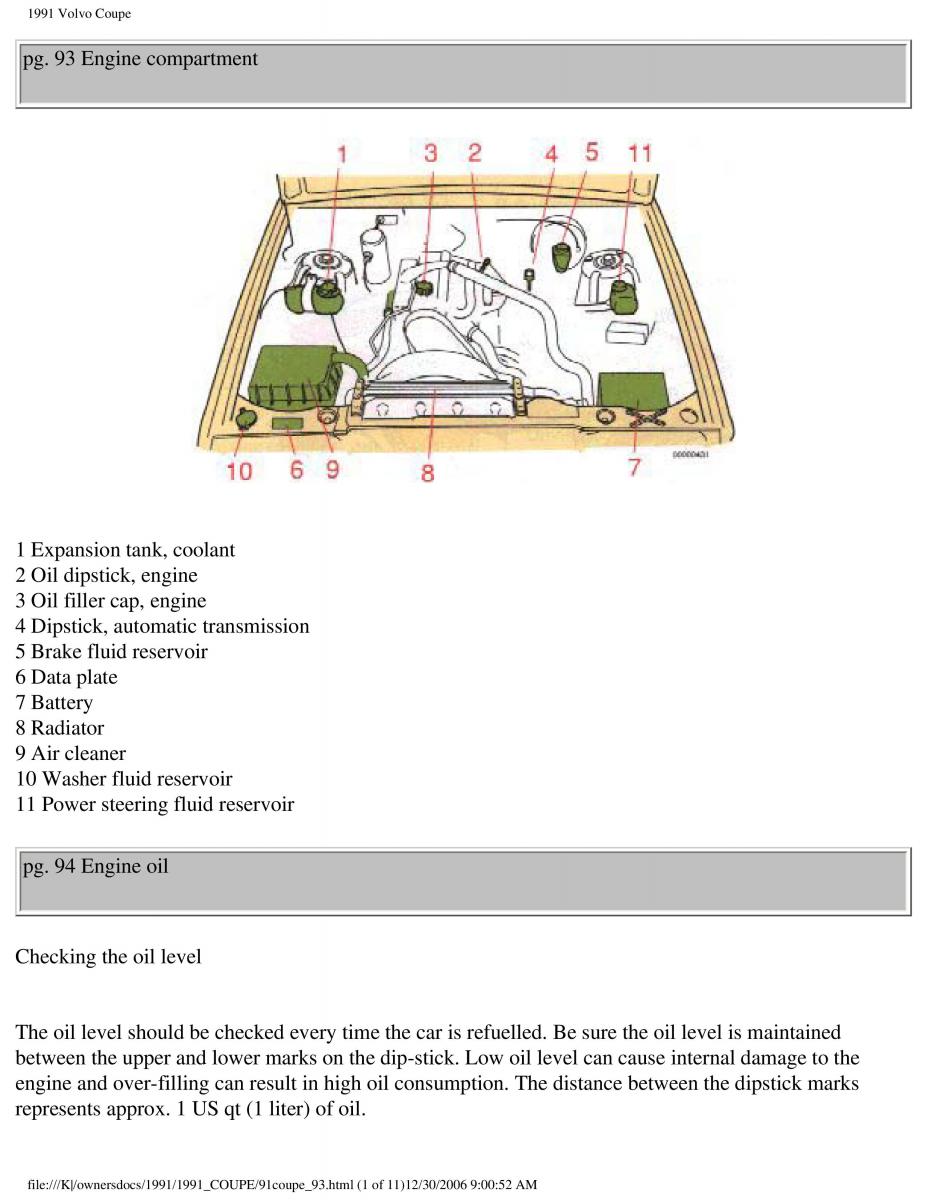 manual  Volvo Coupe owners manual / page 157