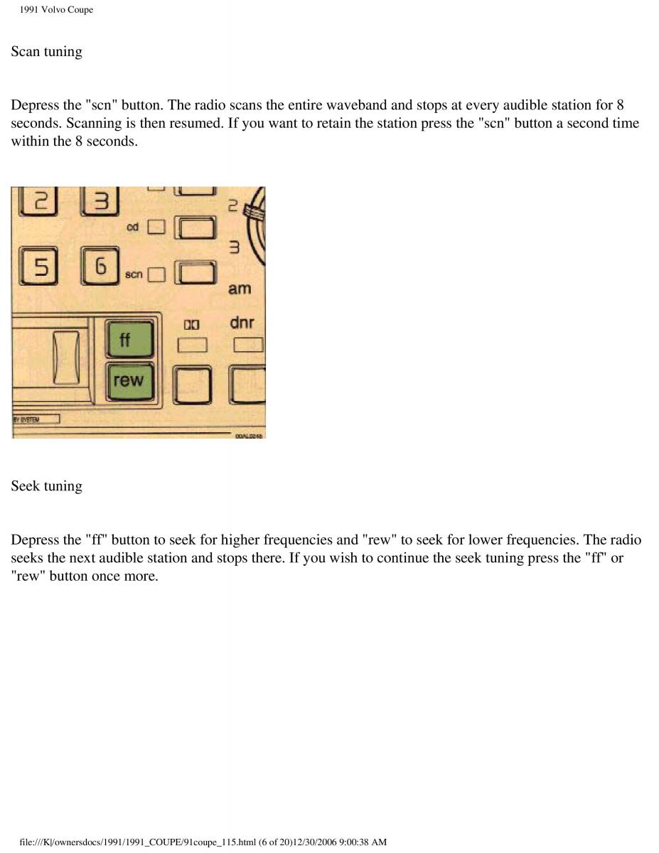 manual  Volvo Coupe owners manual / page 22