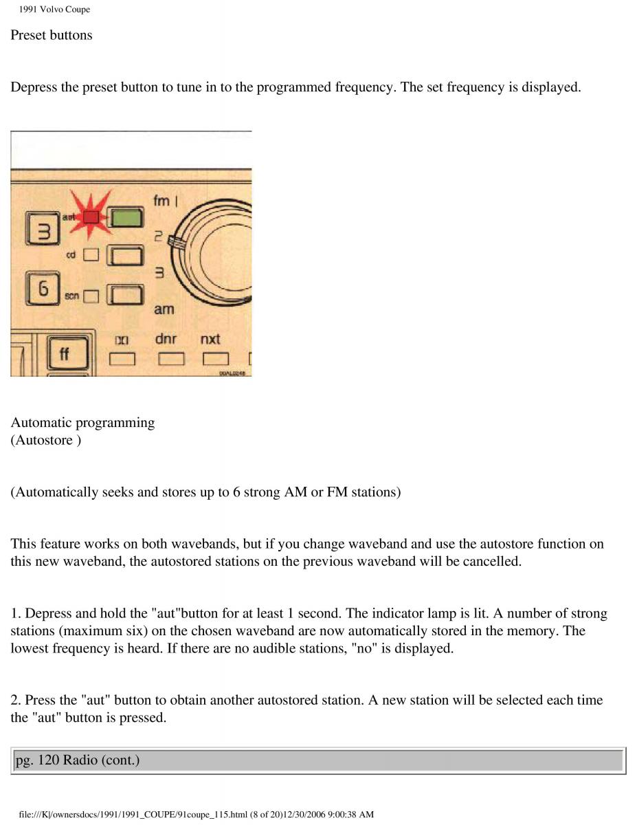 manual  Volvo Coupe owners manual / page 24