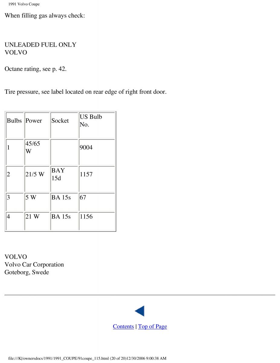 manual  Volvo Coupe owners manual / page 36