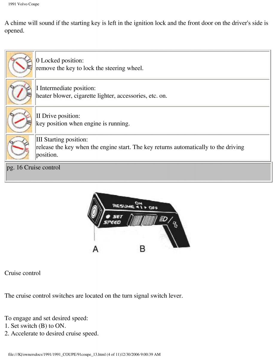 manual  Volvo Coupe owners manual / page 40