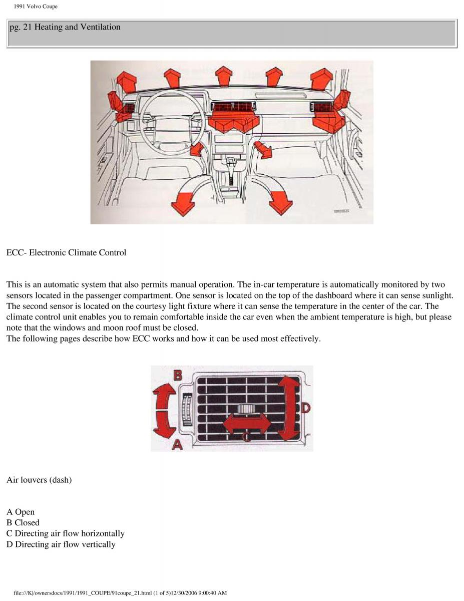 manual  Volvo Coupe owners manual / page 48