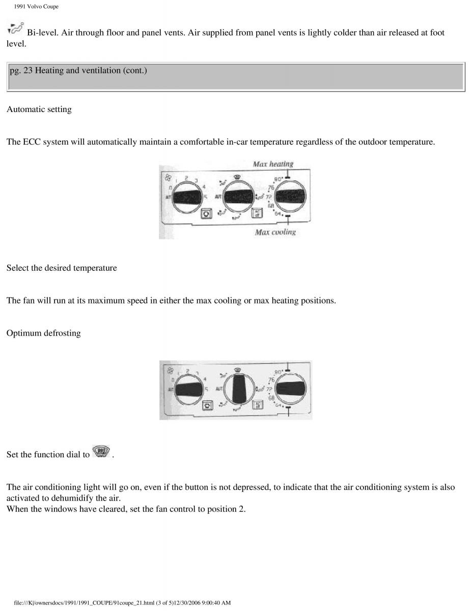 manual  Volvo Coupe owners manual / page 50