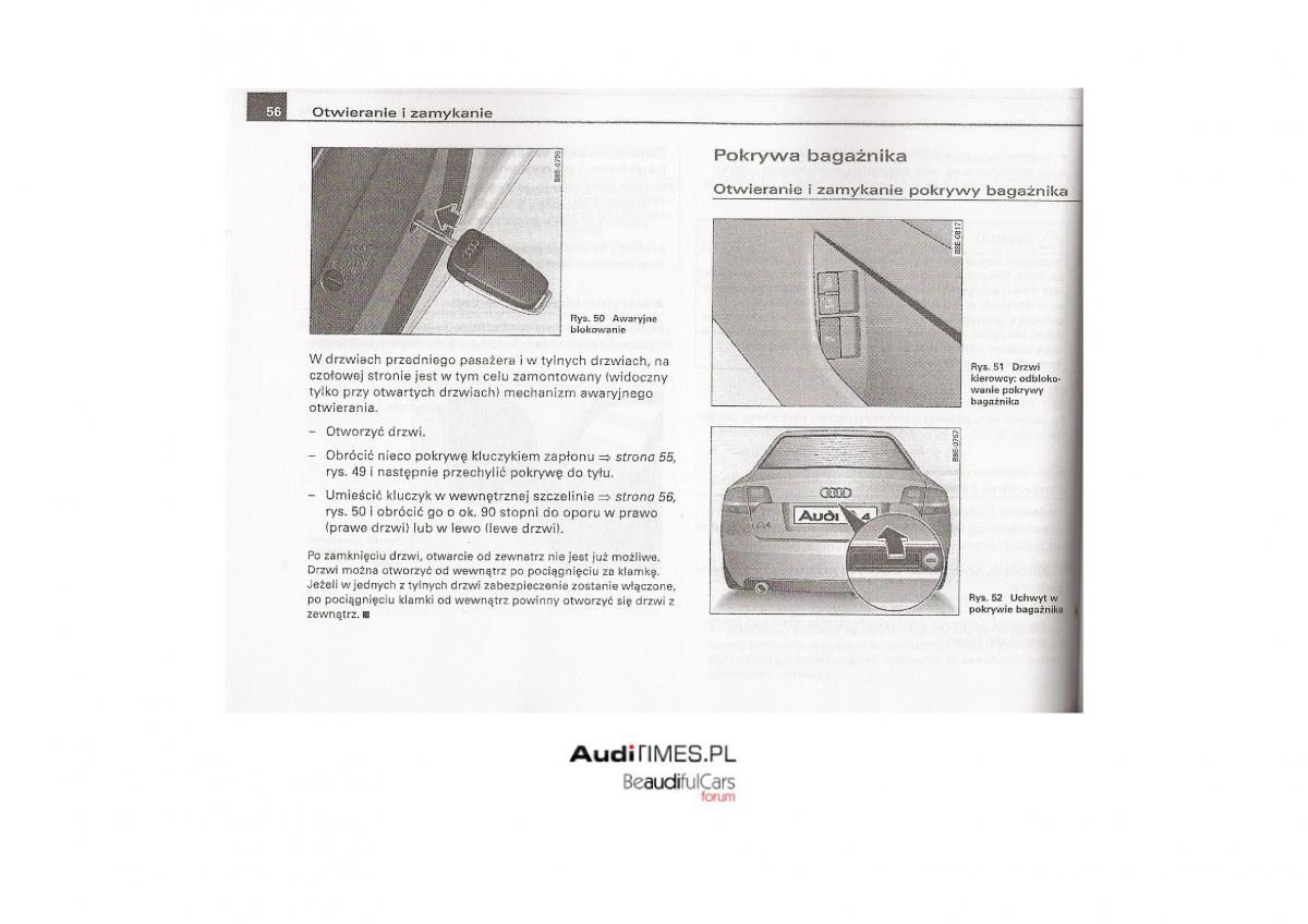 Audi A4 B7 instrukcja / page 55