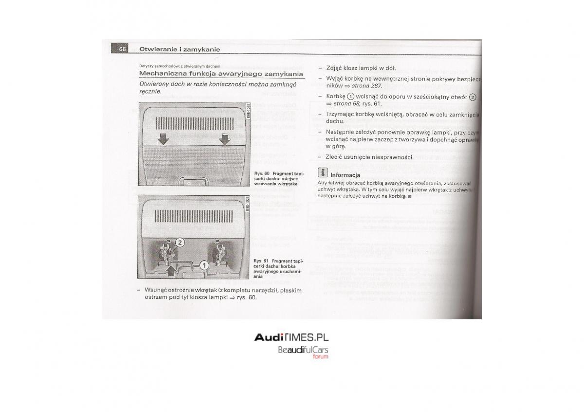 Audi A4 B7 instrukcja / page 67