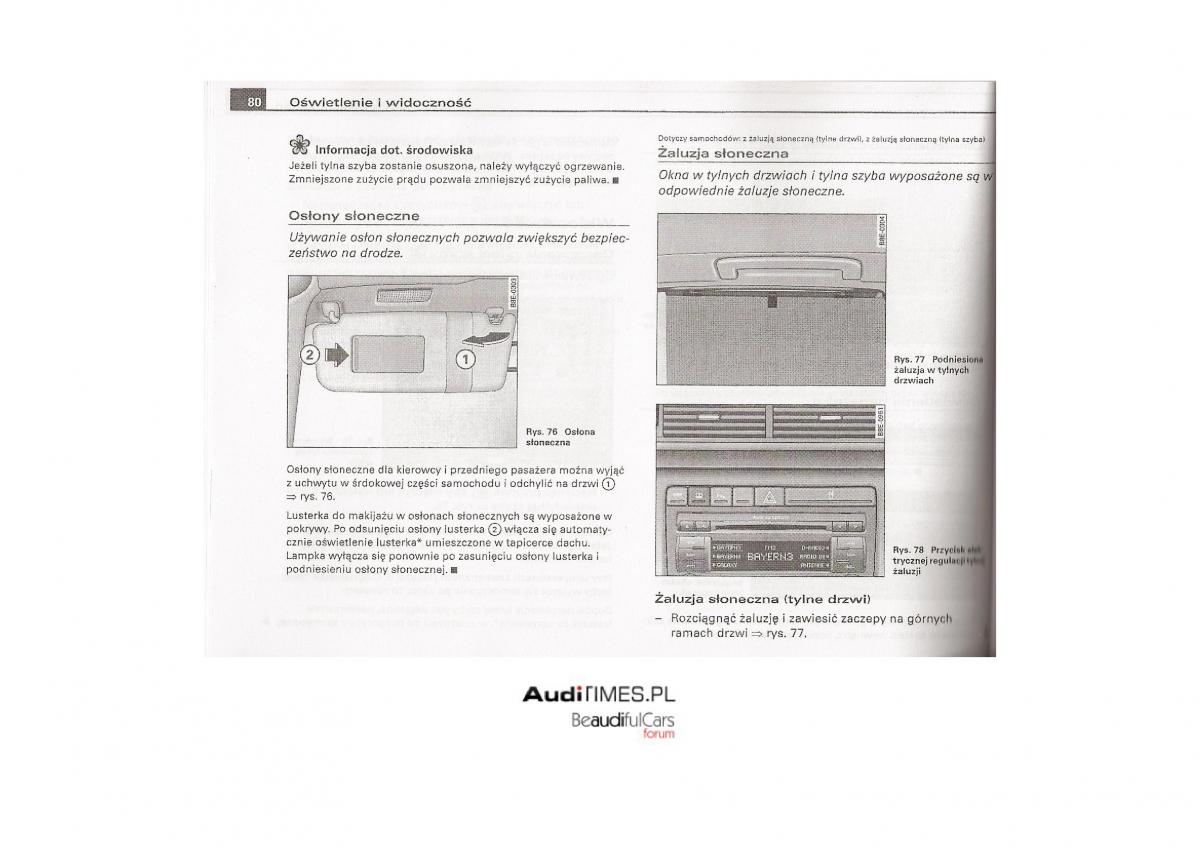 Audi A4 B7 instrukcja / page 79