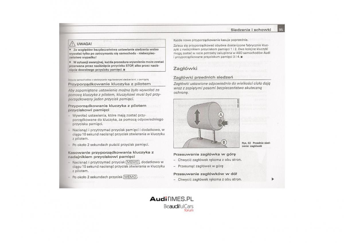 Audi A4 B7 instrukcja / page 94