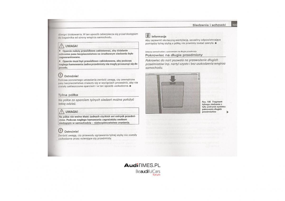 Audi A4 B7 instrukcja / page 102