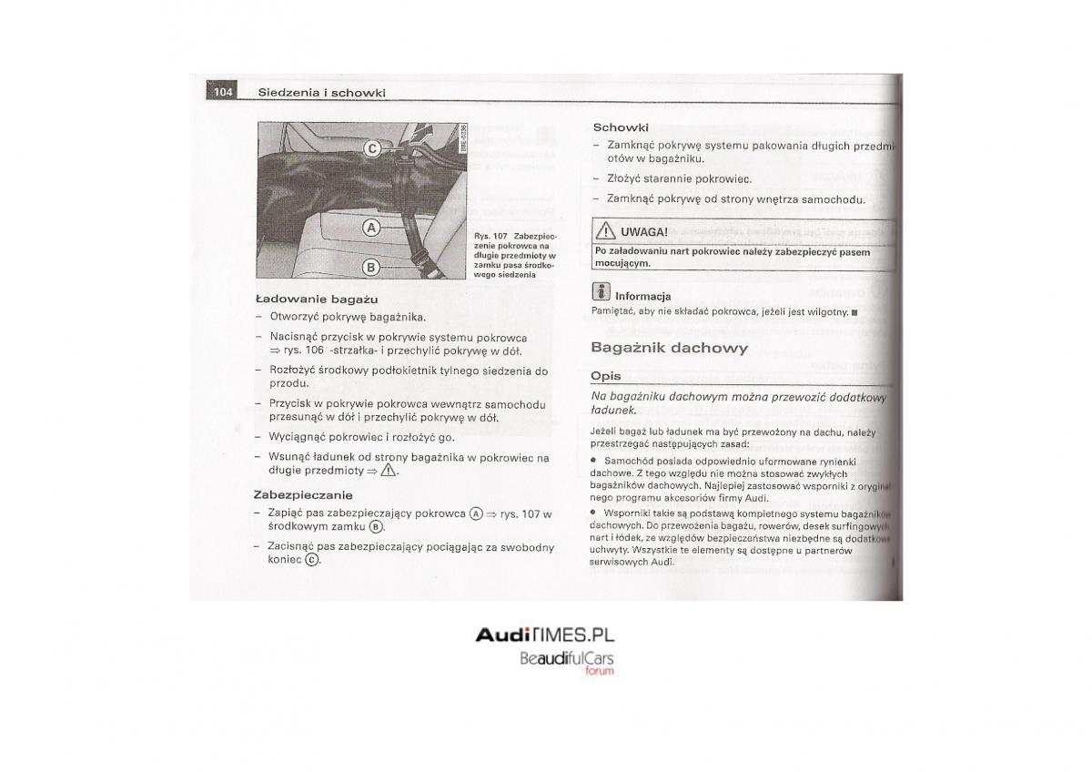 Audi A4 B7 instrukcja / page 103